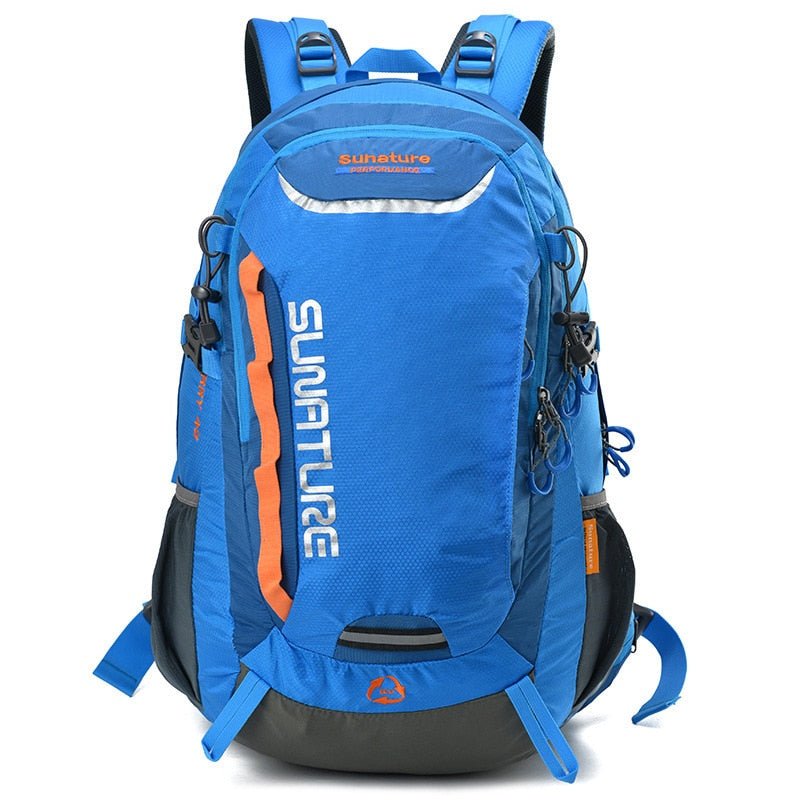 Sac à dos de randonnée, trekking avec housse de pluie 30-40L "Sunature - QX028" - Bleu | Planète Rando