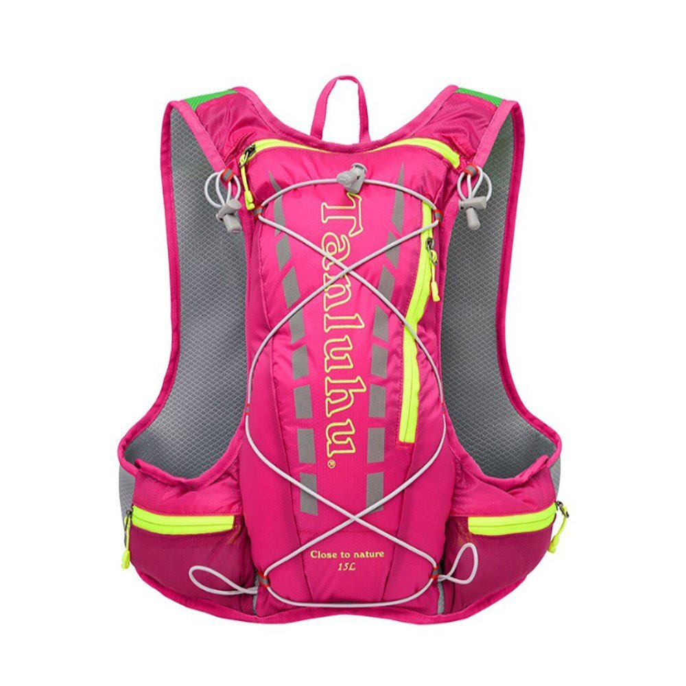 Sac à dos / gilet d'hydratation ultraléger "Raptors Sports - Tanluhu 15L" - Rose | Planète Rando