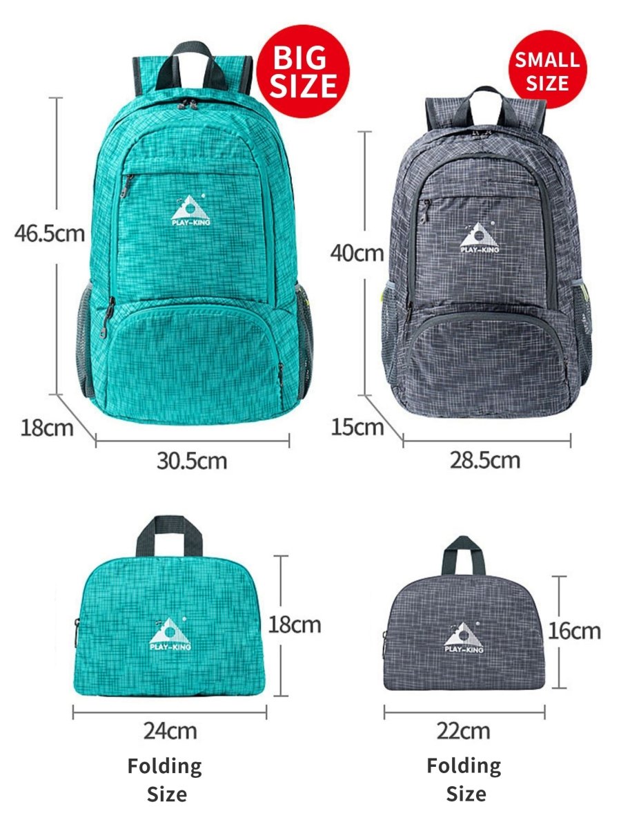 Sac à dos pliable pour le voyage & la randonnée 320g "PLAYKING – Folding bag" - Planète Rando