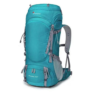 Sac à dos randonnée avec housse de pluie & H2O 1,65kg "MOUNTAINTOP - M5820II 55L" - Bleu ciel | Planète Rando