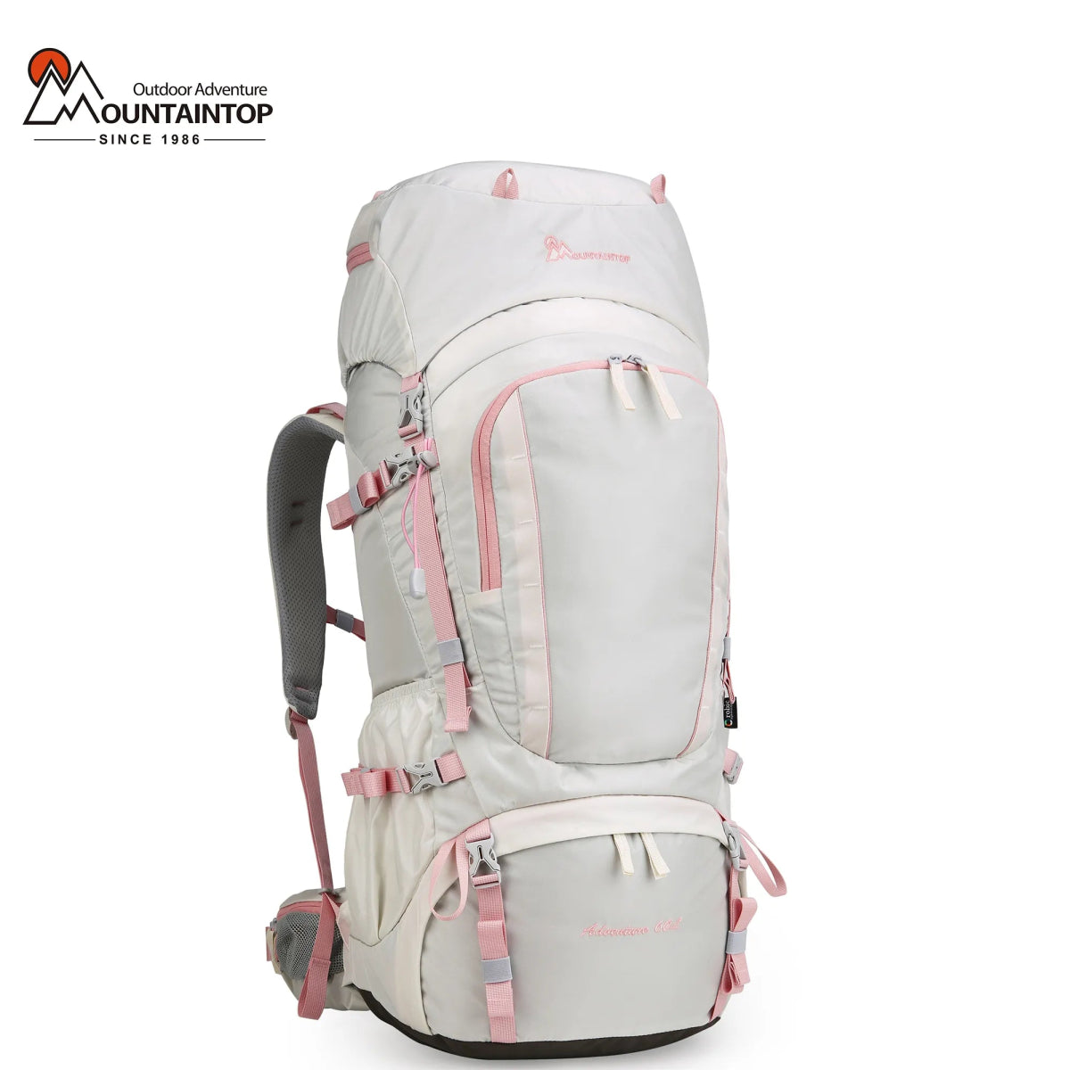 Sac à dos randonnée avec housse de pluie & H2O pour femme 1,93kg "MOUNTAINTOP - M6508 60L" - Planète Rando