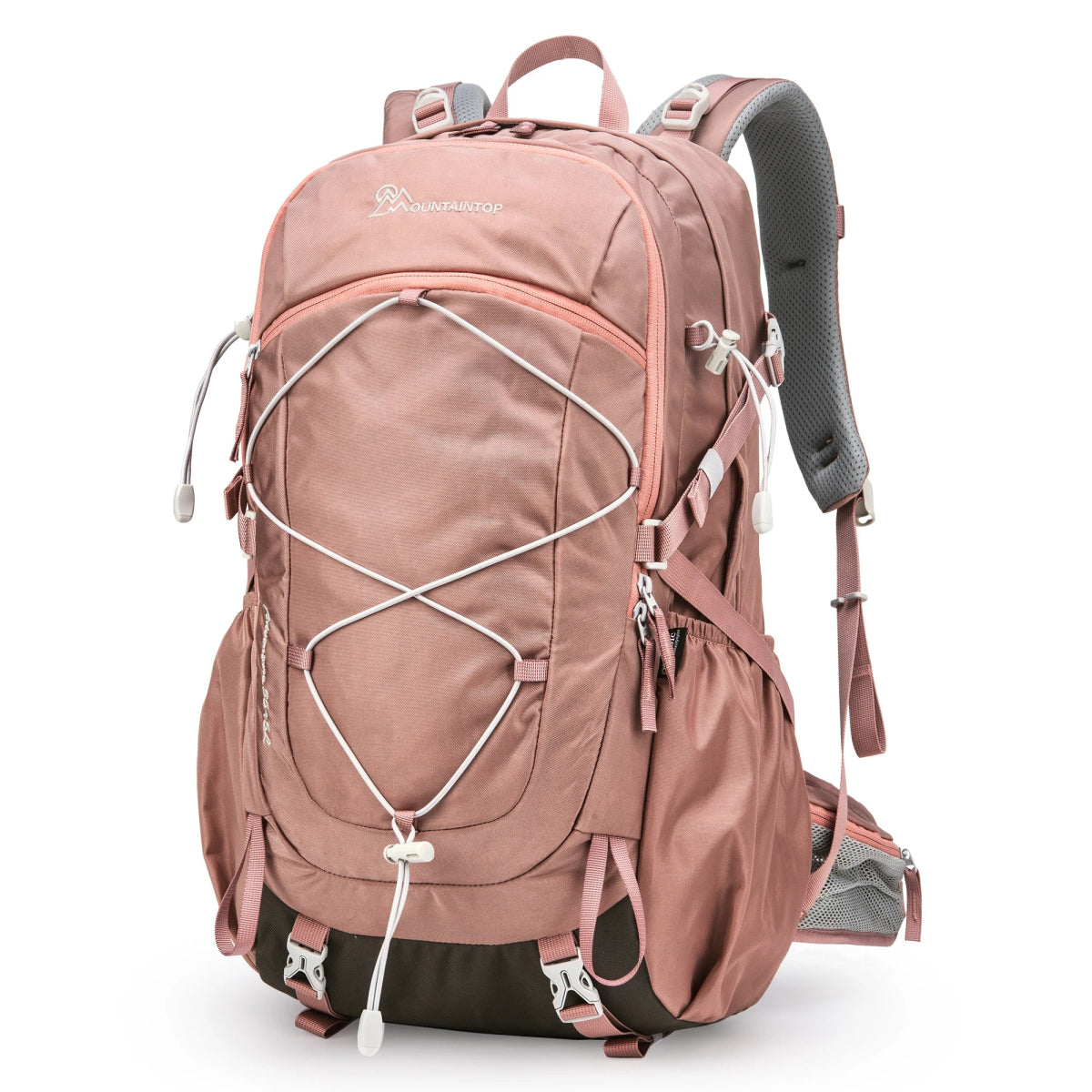 Sac à dos randonnée pour femme avec housse de pluie & H2O 1kg "MOUNTAINTOP - M6506 40L" - Rose | Planète Rando