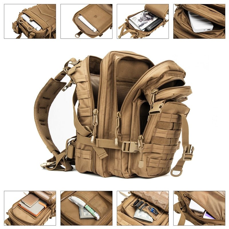 Sac à dos tactique en Nylon 1000D 30L "LQARMY - Tactical bagpack" - Planète Rando