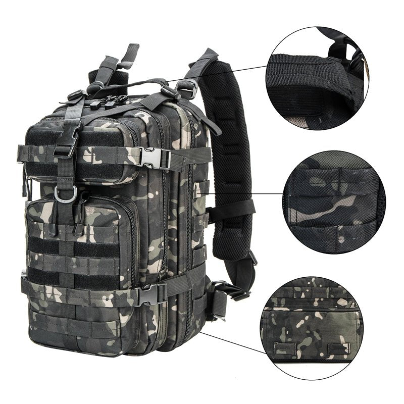 Sac à dos tactique en Nylon 1000D 30L "LQARMY - Tactical bagpack" - Planète Rando