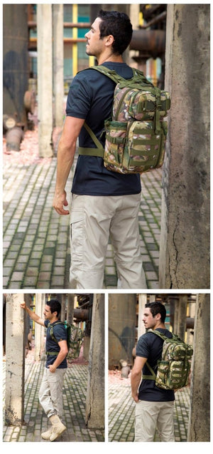 Sac à dos tactique imperméable avec système Molle 30L "Kendome - XA39D" - Planète Rando