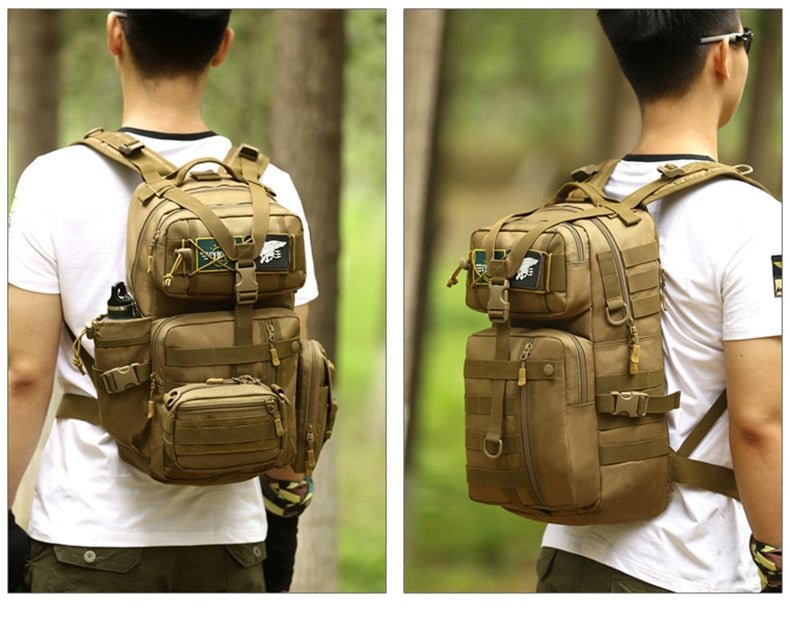 Sac à dos tactique imperméable avec système Molle 30L "Kendome - XA39D" - Planète Rando