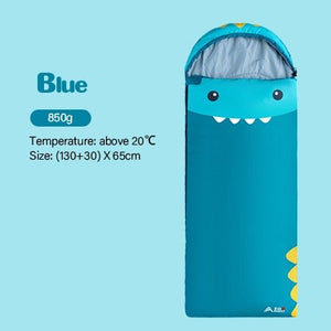 Sac de couchage / couverture imprimée pour enfants confort 17°c "BSWolf - SL060" - Bleu | Planète Rando