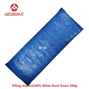 Sac de couchage ultra-léger 90% en duvet de canard blanc 600 FP +15°C à +5°C confort (à partir de 540g) "AEGISMAX – Quilt series" - SP III | Planète Rando