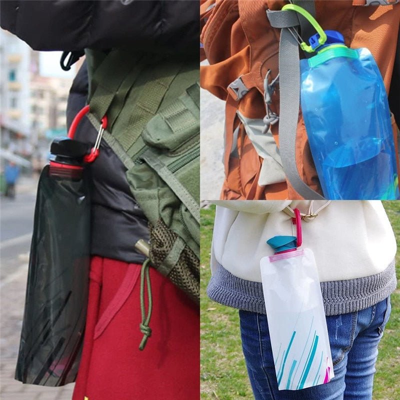 Sac d'eau / bouteille souple pliable et ultraléger 700mL "Pocket - Foldable water" - Planète Rando