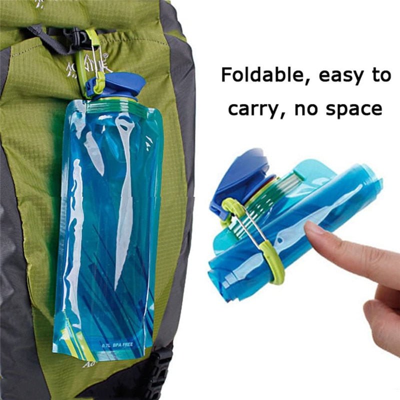 Sac d'eau / bouteille souple pliable et ultraléger 700mL "Pocket - Foldable water" - Planète Rando