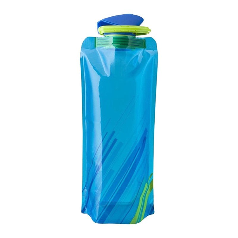Gourde et poche à eau Qumox Bouteille d'eau pliable en silicone Sans  BPA, résistante à la température - Bouteille de 600 ml pour le sport, les  activités de plein air, le camping