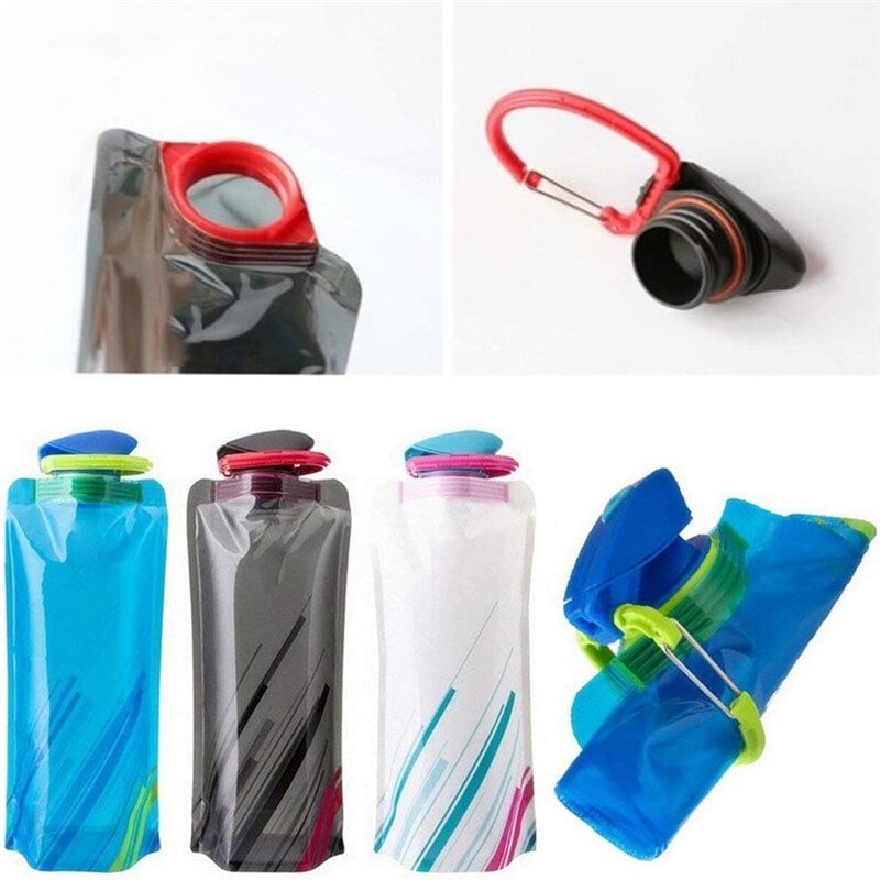 Sac d'eau / bouteille souple pliable et ultraléger 700mL "Pocket - Foldable water" - Planète Rando