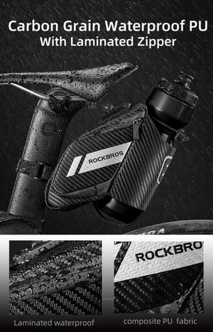 Sacoche de vélo arrière imperméable et réfléchissante 180g "Rockbros – C32BK" - Planète Rando