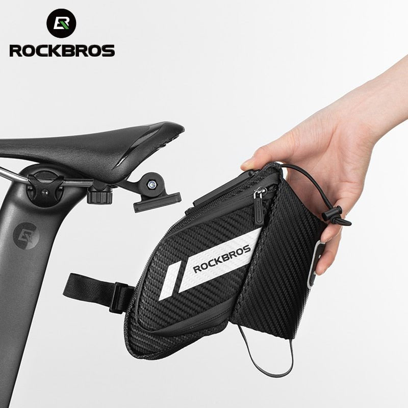 Sacoche de vélo arrière imperméable et réfléchissante 180g "Rockbros – C32BK" - Planète Rando