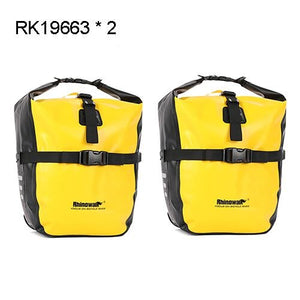 Sacoche de vélo étanche 20L "Rhinowalk - RK19663" - Jaune / X2 | Planète Rando