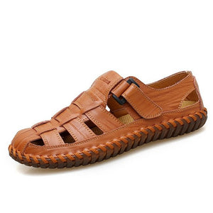 Sandales d'été en croute de cuir pour homme "MIXI 1994 - 99006" - Marron / 38 | Planète Rando