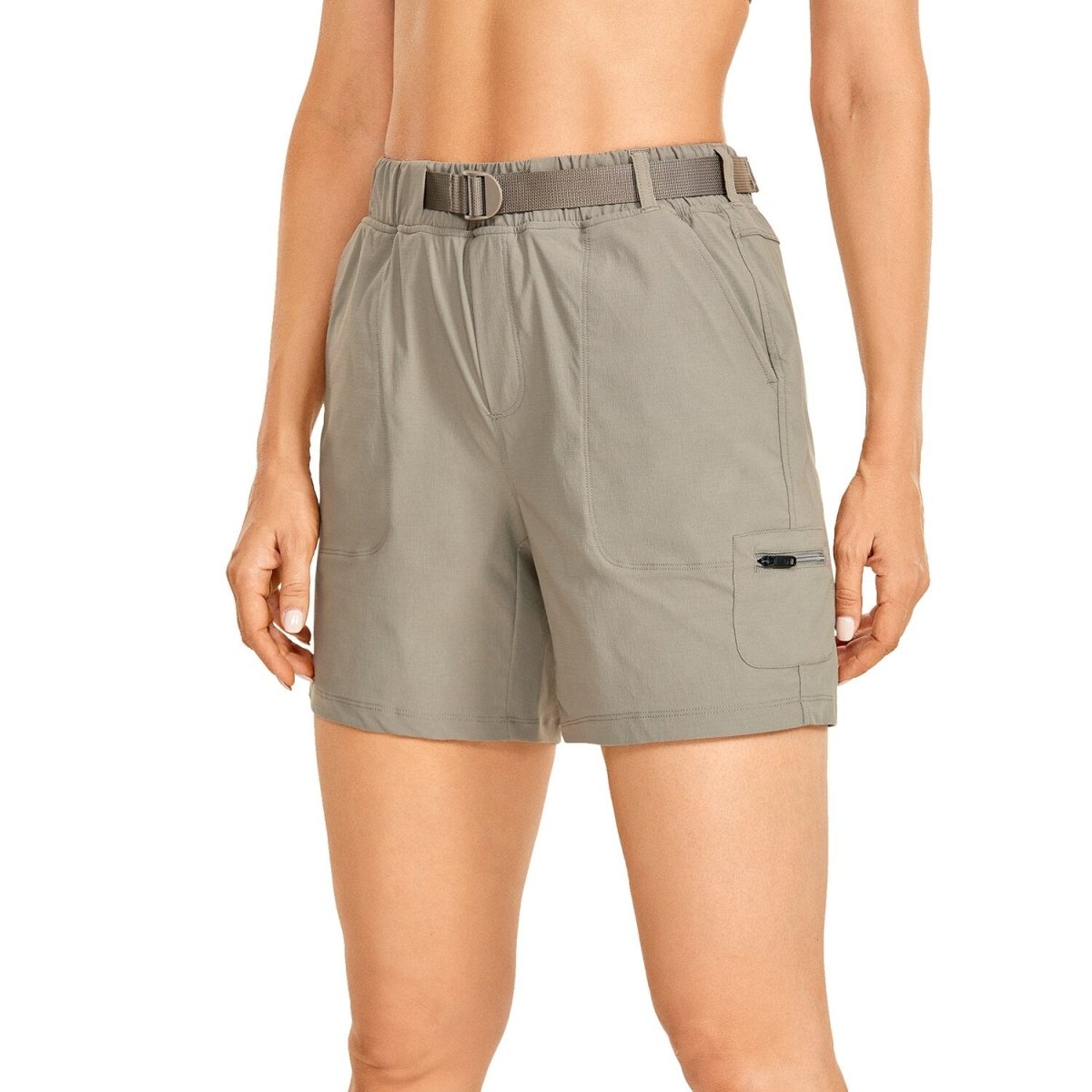 Short / bermuda décontracté taille haute avec poches pour femme "CRZ Yoga – RS51" - Planète Rando