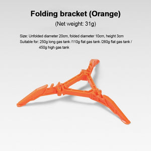 Support de trépieds de cartouche de gaz pliable & ultralight 31g "Wild Stone - Folding bracket" - Planète Rando