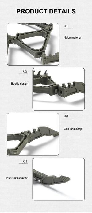 Support de trépieds de cartouche de gaz pliable & ultralight 31g "Wild Stone - Folding bracket" - Planète Rando