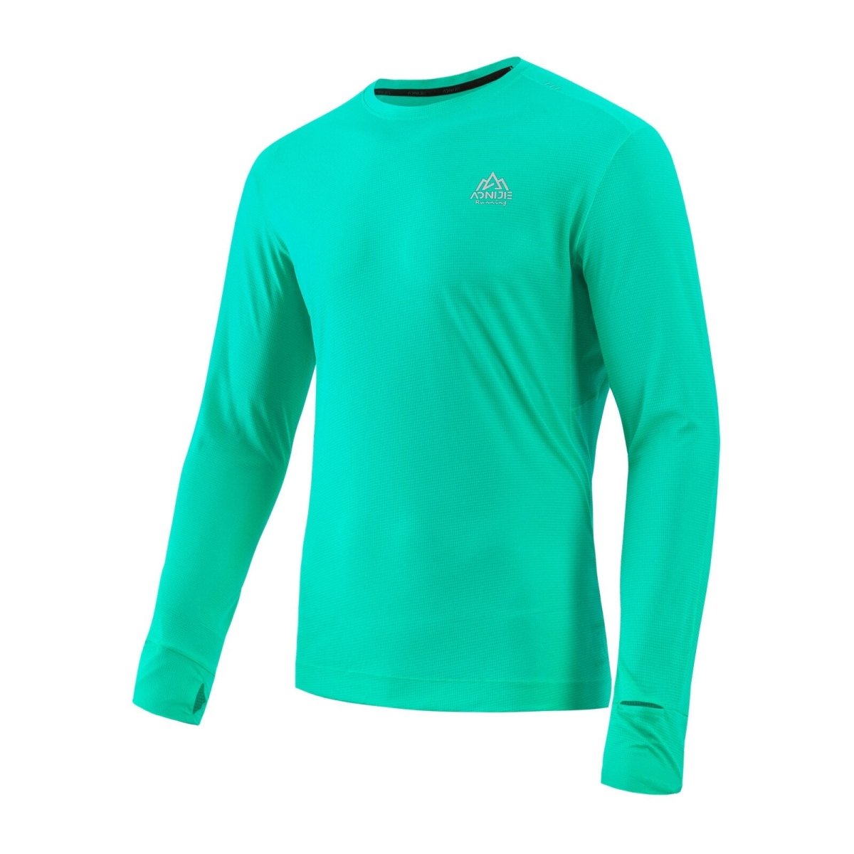 T-shirt running à manches longues pour homme "AONIJIE – FM5127" - Vert menthe / S | Planète Rando