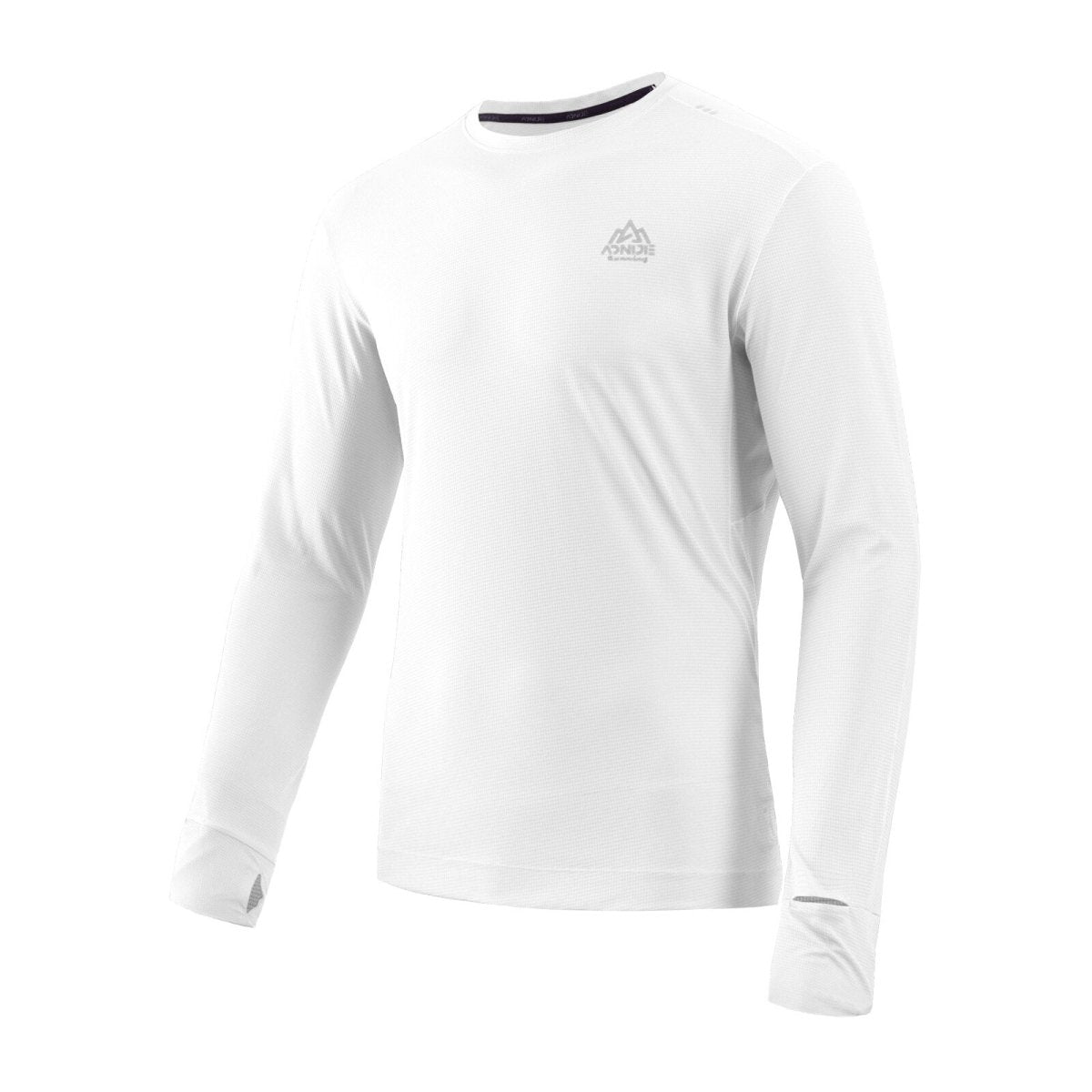 T-shirt running à manches longues pour homme "AONIJIE – FM5127" - Blanc / S | Planète Rando