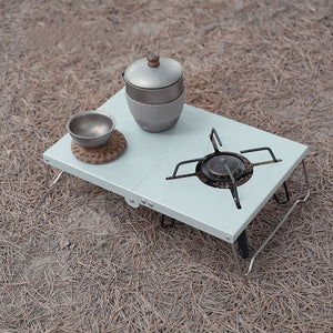 Table de camping portable pour cuisinière à gaz "Into - Shine Trip" - Planète Rando