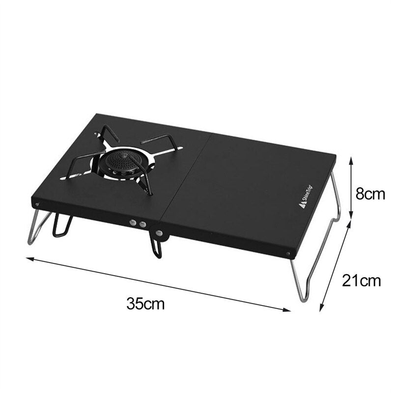 Table de camping portable pour cuisinière à gaz "Into - Shine Trip" - Planète Rando