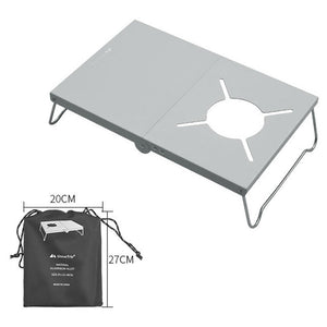 Table de camping portable pour cuisinière à gaz "Into - Shine Trip" - Planète Rando