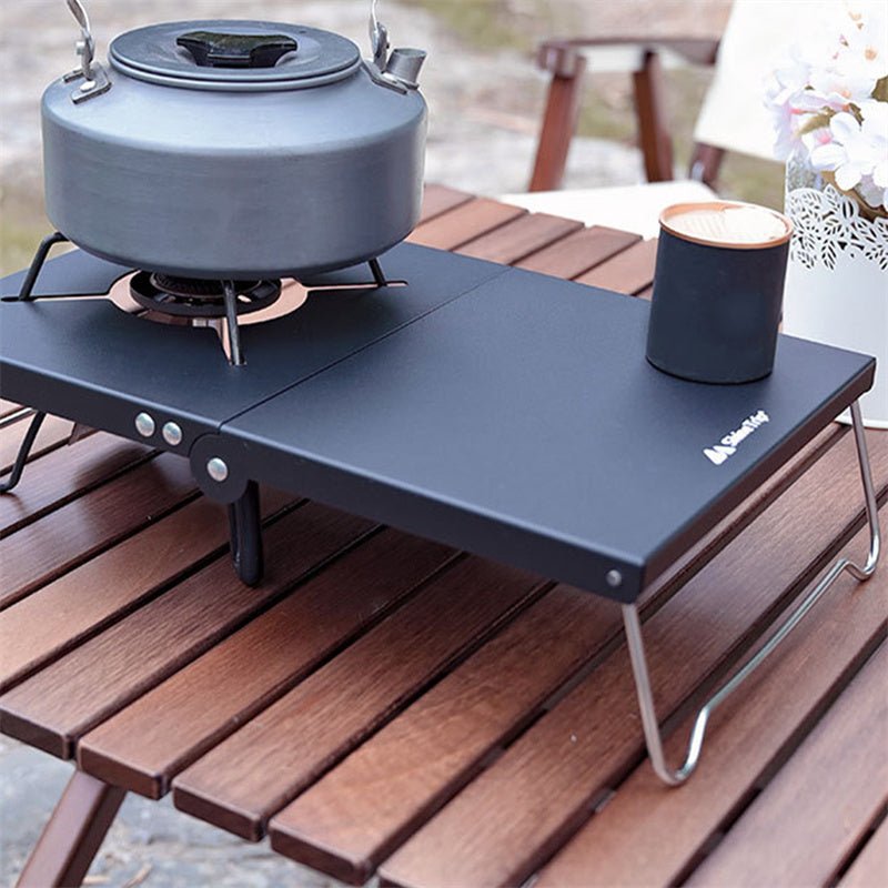 Table de camping portable pour cuisinière à gaz "Into - Shine Trip" - Planète Rando