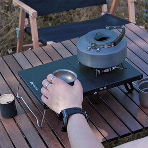 Table de camping portable pour cuisinière à gaz "Into - Shine Trip" - Planète Rando