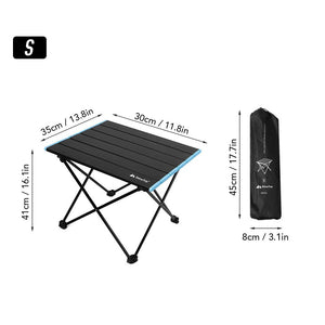 Table pliante d'extérieur avec sac de rangement "ShineTrip - Camping set" - Planète Rando