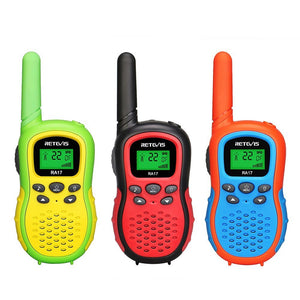 Talkie-walkie / radio portable pour enfants lot de 2 pièces fréquences PMR446 100M / 800M de portée 80g "RETEVIS - RT388" - Planète Rando