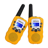 Talkie-walkie / radio portable pour enfants lot de 2 pièces fréquences PMR446 100M / 800M de portée 80g "RETEVIS - RT388" - Planète Rando