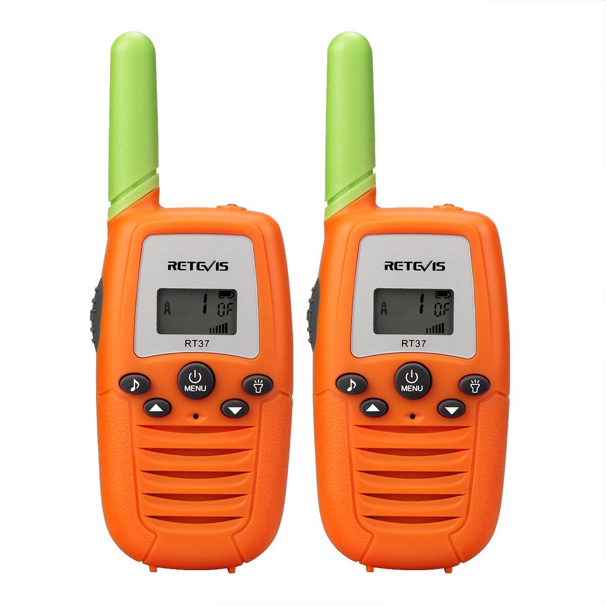 Talkie-walkie / radio portable pour enfants lot de 2 pièces fréquences PMR446 100M / 800M de portée 80g "RETEVIS - RT388" - Planète Rando