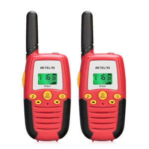 Talkie-walkie / radio portable pour enfants lot de 2 pièces fréquences PMR446 100M / 800M de portée 80g "RETEVIS - RT388" - Planète Rando