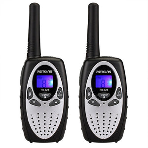 Talkie-walkie / radio portable pour enfants lot de 2 pièces fréquences PMR446 100M / 800M de portée 80g "RETEVIS - RT388" - Planète Rando