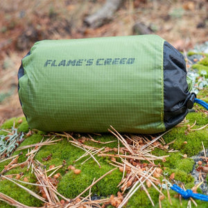 Tarp ultra-léger / footprint 15D en nylon silicone 160g "FLAME'S CREED Ultralight" - Planète Rando