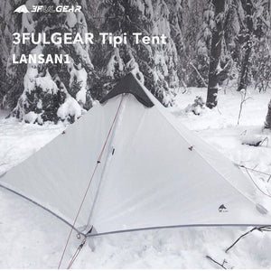 Tente de camping 1 personne à double-parois ultra-légère 3/4 saisons 860g "3F UL GEAR - Lanshan 1" - Planète Rando