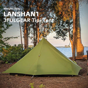 Tente de camping 1 personne à double-parois ultra-légère 3/4 saisons 860g "3F UL GEAR - Lanshan 1" - Planète Rando