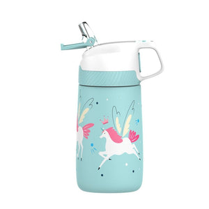 Thermos avec motif et paille sans BPA de 350ml pour enfant "FEIJIAN - FS" - Planète Rando