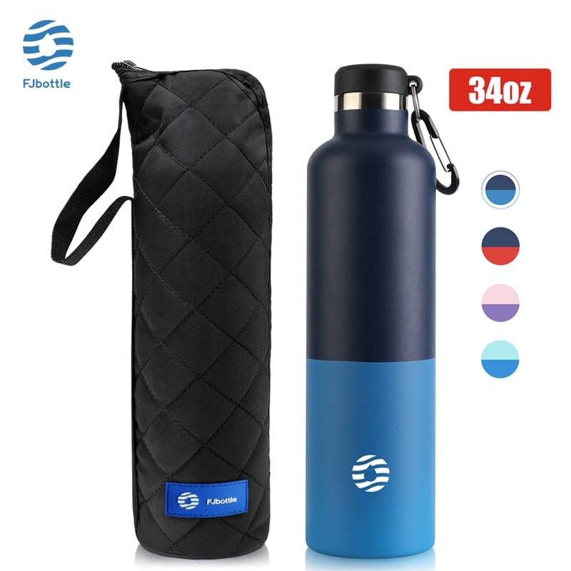 Thermos en acier inoxydable 1000ml sans BPA avec étui isolant "FJbottle – Pure" - Planète Rando