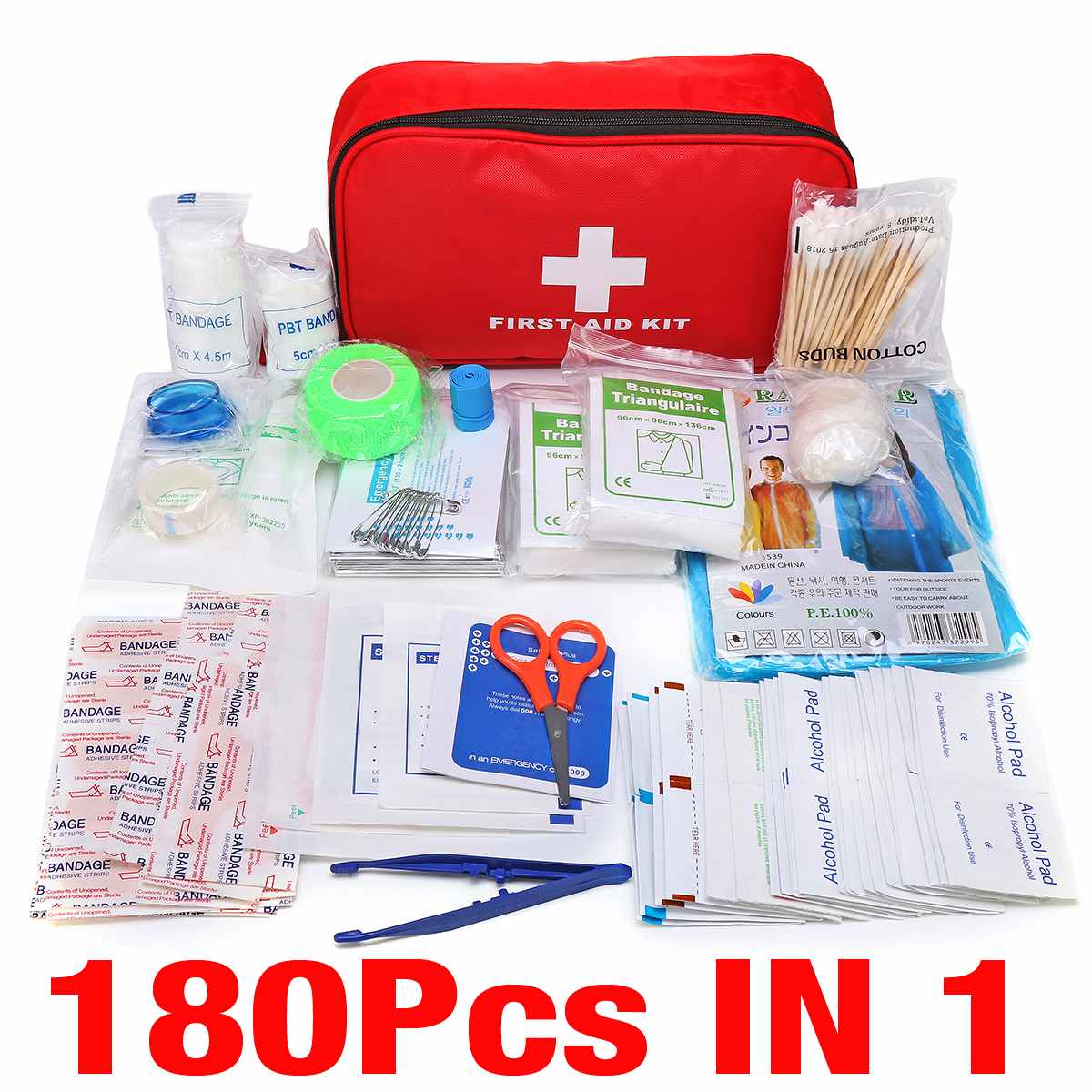 Trousse de premiers secours / mini sac d'urgence pour le camping 16 à 300 pièces "First Aid Kit" - Planète Rando