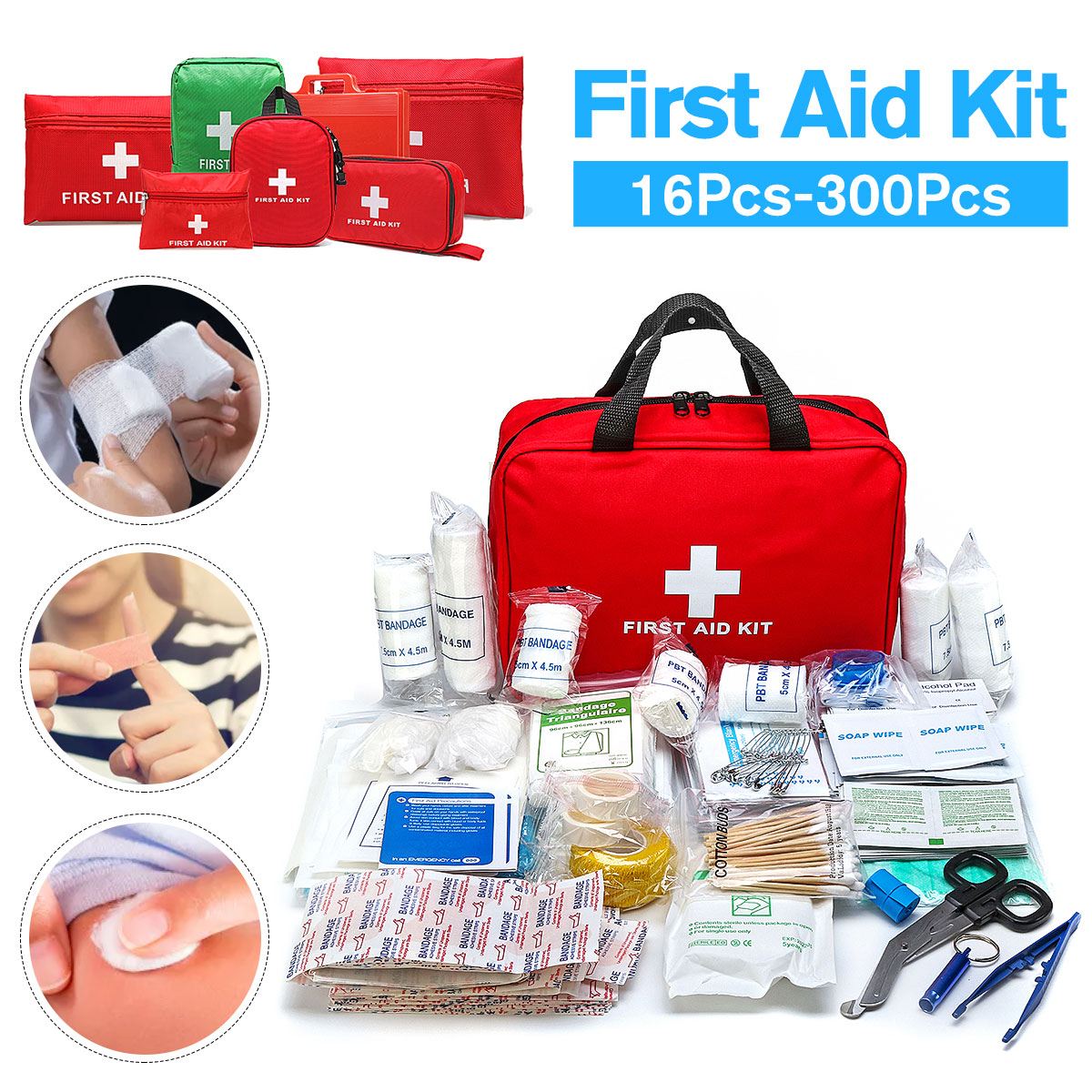 Trousse de premiers secours / mini sac d'urgence pour le camping 16 à 300 pièces "First Aid Kit" - Planète Rando