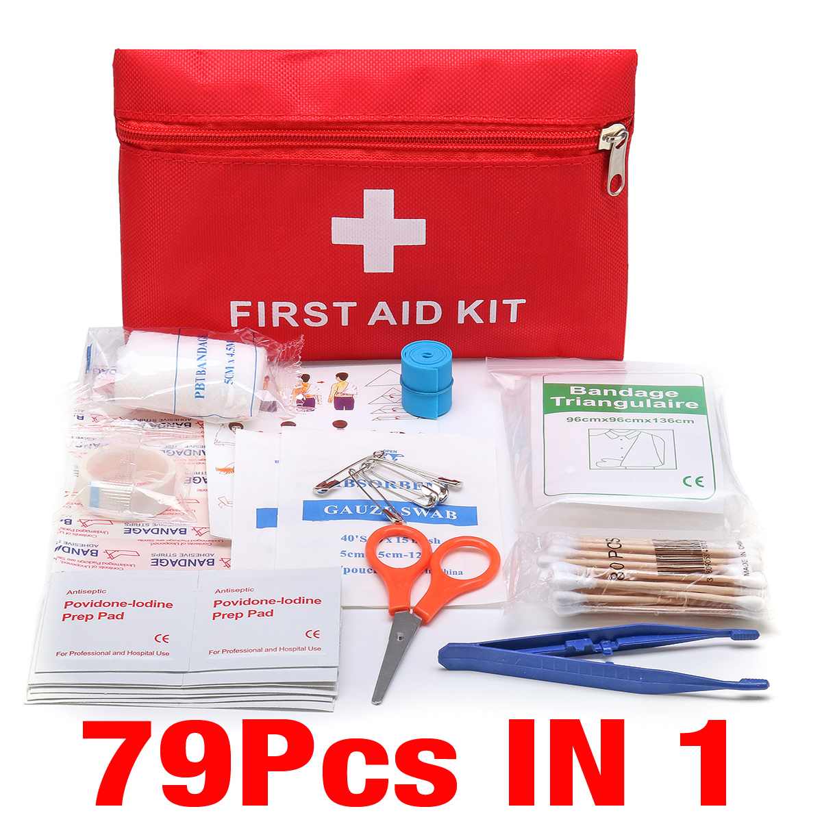 Trousse de premiers secours / mini sac d'urgence pour le camping 16 à 300 pièces "First Aid Kit" - Planète Rando