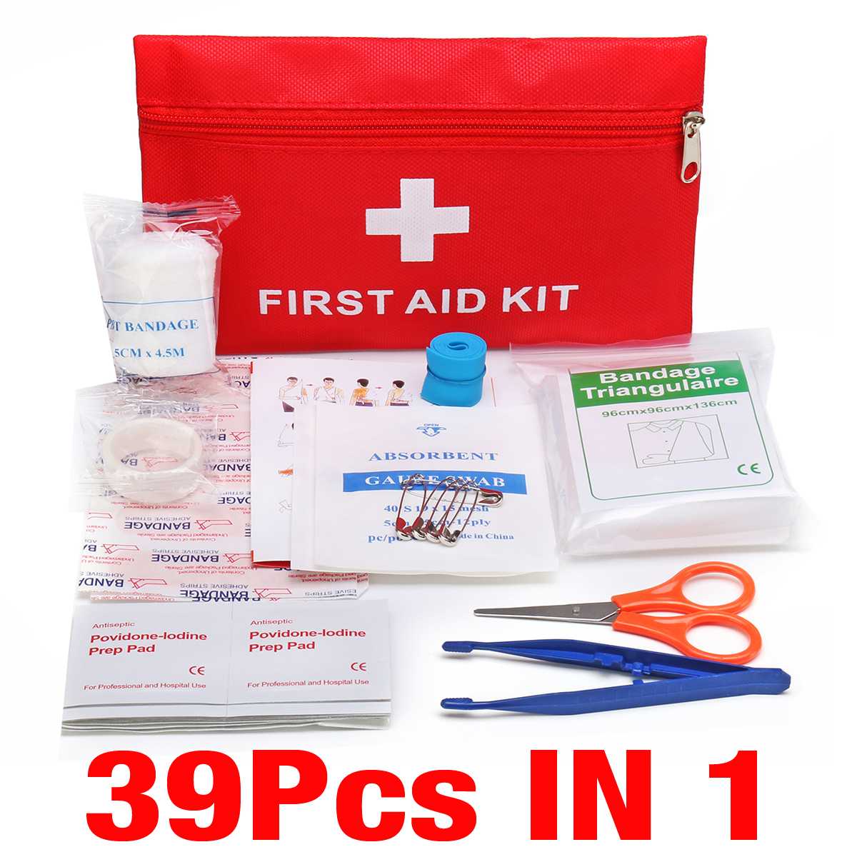 Trousse de premiers secours / mini sac d'urgence pour le camping 16 à 300 pièces "First Aid Kit" - Planète Rando