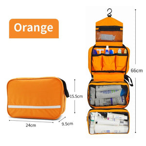 Trousse de toilette de voyage pour hommes et femmes "Travelicons - Wash bag" - Orange | Planète Rando