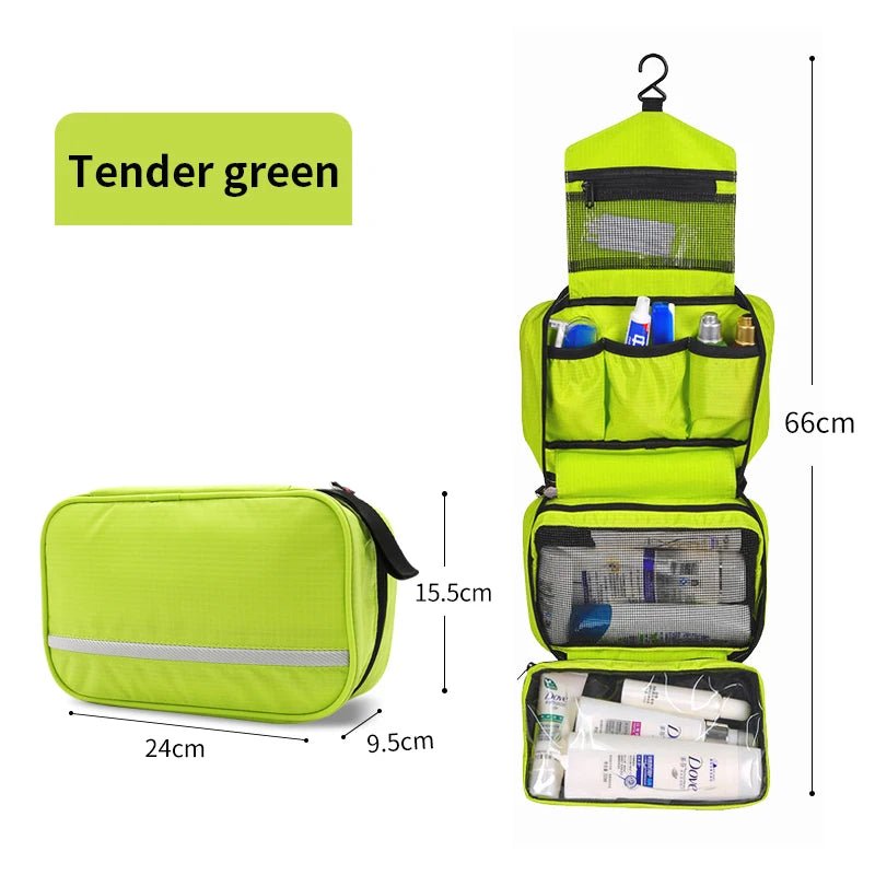 Trousse de toilette de voyage pour hommes et femmes "Travelicons - Wash bag" - Tender Green | Planète Rando