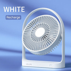 Ventilateur sans-fil rotatif 270° et rechargeable mini-USB 4000m AH "JISULIFE" - Planète Rando