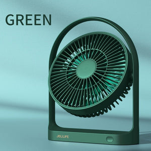 Ventilateur sans-fil rotatif 270° et rechargeable mini-USB 4000m AH "JISULIFE" - Planète Rando