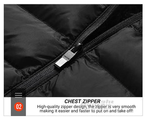 Veste chauffante avec capuche détachable 2-19 zones USB unisexe "Knight Route - All-round heating" - Planète Rando